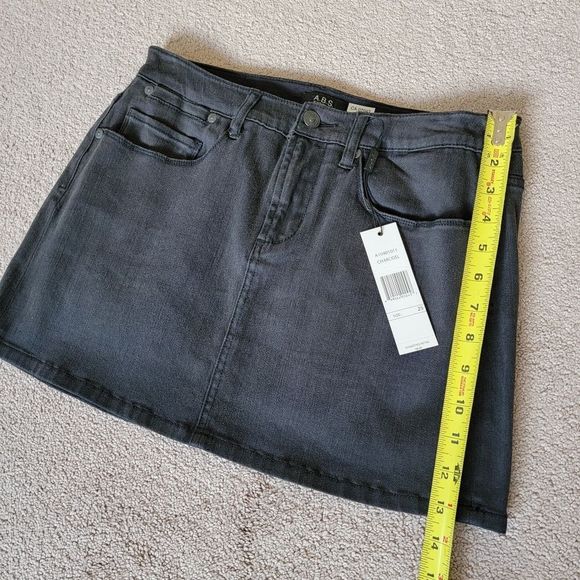 NWT A.B.S By Allen Schwartz Denim Mini Skirt - Picture 12 of 14